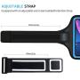 LOVPHONE iPhone 11 Pro/iPhone 11/iPhone XR Armband, Sport Running Workout Exercise Cell Phone Case with Holder & Card Slot,Fingerprint Sensor Access Supported and Sweat-Proof (Bule)
