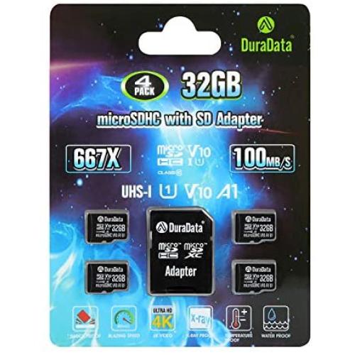 TF Card 32GB Micro SD Card 4 Pack Plus Adapter. Amplim High Speed 32 GB Class 10 MicroSDHC Micro SDHC Mini SD Memory Card for Nintendo, Android Phone Samsung LG Moto, GoPro Hero, Drone, Roku, Cameras