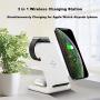 Wireless Charger, 3 in 1 Qi-Certified Fast Wireless Charging Station Charger Stand Dock for iPhone 11/11pro/11pro Max/X/XS/XR/Xs Max/8/8 Plus, Apple Watch Series 5/4/3/2/1, AirPods 1/2/Pro, Samsung S9