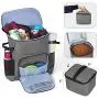 Teamoy Dog Travel Backpack, Pet Supplies Weekend Organizer with 2 Silicone Collapsible Bowls, 2 Food Carrier, 1 Water-Resistant Placemat