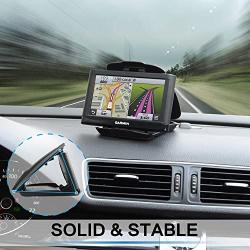 GPS Dash Mount [Matte Black Dock] for Garmin Nuvi Drive Dezl Drivesmart, Tomtom, Magellan Roadmate, Rand McNally, Navman, Cell Phone - Car Adhesive Non-Slip Dashboard Replacement Holder for Satnav