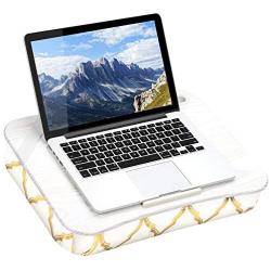 LapGear Designer Lap Desk with Phone Holder and Device Ledge - Gold Quatrefoil - Fits up to 15.6 Inch Laptops - Style No. 45416