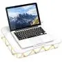 LapGear Designer Lap Desk with Phone Holder and Device Ledge - Gold Quatrefoil - Fits up to 15.6 Inch Laptops - Style No. 45416 LapGear Designer Lap Desk with Phone Holder and Device Ledge - Gold Quatrefoil - Fits up to 15.6 Inch Laptops - Style No. 45416