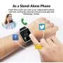 Smart Watch - Sazooy Bluetooth Smart Watch Support Make/Answer Phones Send/Get Messages Compatible Android iOS Phones with Camera Pedometer SIM SD Card Slot for Men Women (Silver)