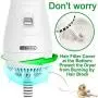 LIVEKEY Pet Hair Dryer, 2 in 1 Home Pet Grooming Hair Dryer with Slicker Brush, Dog Hair Dryer with Adjustable Temperatures Settings, for Small and Medium Dogs and Cats