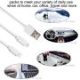 Short USB Charging Cable 6 Pack (3 x Micro USB Cable, 3X iOS Charging Cable) Support Sync Data, 1FT Charger Cord Compatible with Cell Phone XS Max/XS/XR/X/8 Plus/8/7, Android, Power Bank and More