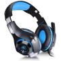 TURN RAISE 3.5mm Stereo Gaming Headset for Xbox one PS4 PC, Surround Sound Over-Ear Headphones with Noise Cancelling Mic, LED Lights, Volume Control Gamer Headset for Laptop, Tablet, iPad, Smartphones