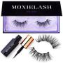 MoxieLash Sassy Kit - Mini Liquid Magnetic Eyeliner for Magnetic Eyelashes - No Glue & Mess Free - Fast & Easy Application - Set of Sassy Lashes & Instruction Card Included (Sassy Lash Kit)