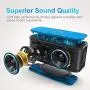 DOSS SoundBox Touch Portable Wireless Bluetooth Speakers with 12W HD Sound and Bass, 20H Playtime, Handsfree, Speakers for Home, Outdoor, Travel-Blue DOSS SoundBox Touch Portable Wireless Bluetooth Speakers with 12W HD Sound and Bass, 20H Playtime, Handsfree, Speakers for Home, Outdoor, Travel-Blue