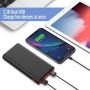 Portable Charger Power Bank 25800mAh, Ultra-High Capacity Fast Phone Charging with Newest Intelligent Controlling IC, 2 USB Ports External Cell Phone Battery Pack for iPhone,Samsung Android,Table etc
