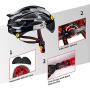 XINERTER Adult Bike Helmet Road Bike Helmet and Cycling mask Detachable Magnetic Goggles Replacement Lining Removable Bicycle Helmets for Men and Women Adjustable Size 22-24.2 Inches.