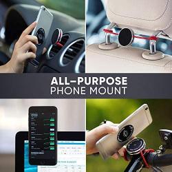 IMStick Multipurpose Magnetic Phone Mount - Revolutionary Phone Holder for Car, Bike and Home - Stable Magic Mount Phone Stand for Desk - Phone Grip with Wires - Stylish Design Bike Phone Mount