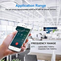 Signal Booster AT&T T-Mobile Cell Phone Signal Booster Amplifier 4G LTE Indoor obdator FDD Band 12/17 Cellular Signal Repeater 65dB Mobile Phone Signal Booster for Home and Office