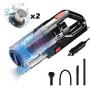 Car Vacuum Cleaner High Power 6000PA 150W Handheld Vacuum, Double Filtration Portable Handheld Car Vacuum, DC12V Corded Car Vacuum Wet Dry Use for Quick Cleaning