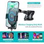 ABLEGRID Wireless Car Charger Mount, Automatic Clamping 10W/7.5W Qi Fast Charging 5W Car Mount Holder Dashboard Compatible with iPhone Xs/Xs Max/XR/X/8/8 Plus,Galaxy S10/S10+/S9/S9+/S8/S8+/Note 9/Note