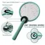 Electric Bug Zapper Fly Swatter Mosquito Killer, 2 in 1 Foldable USB Rechargeable Insect Killer with LED Lighting 3 Layers Safety Mesh for Indoor, Travel, Camping Electric Bug Zapper Fly Swatter Mosquito Killer, 2 in 1 Foldable USB Rechargeable Insect Killer with LED Lighting 3 Layers Safety Mesh for Indoor, Travel, Camping