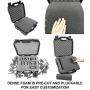 Casematix Hard Case Compatible with Oculus Quest VR Gaming Headset Accessories - All-In-One Oculus Quest Case Storage with Customizable Foam Interior for Impact Protection - Fits 128GB and 64GB Models