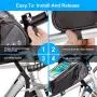 Intsun Bike Bag Bicycle Phone Front Frame Bag, Waterproof Bike Phone Mount Bag with Touch Screen Sun Visor, Large Capacity Phone Holder Fits Phones Below 7.5 Inches