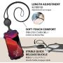 Universal Cell Phone Lanyard Case, Silicone Neck Strap Smartphone Case for iPhone 11 Pro Max XS XR X 8 7 6S Plus Samsung Galaxy S10 S9 S8 Note 10 9 Pixel 3 XL, Phone Tie Series (Black)