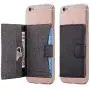Cell Phone Card Holder Stick on Wallet Phone Pocket for iPhone, Android and All Smartphones (Black and Grey)