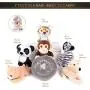 Genius Pet 7 Pack Dog Durable Hard Squeaky Animal Cute Toys - Stuffed Plush Chew Dog Toys for Small Dogs and Puppies