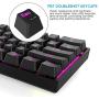 Dierya DK61 Pro Bluetooth 5.1 Mechanical Gaming Keyboard 60% Wireless/Wired PBT Keycap RGB Backlit Compact 61 Keys Computer Mini Keyboard with Full Keys Programmable (Gateron Optical Brown Switch)