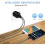 USB C Wall Charger, USB Charging Plug Charger Brick with Type C Cable Cell Phone C Charger Cord Compatible with Samsung Galaxy S10,S9,S8,A80,A70,OnePlus 7 Pro,7,6T,6,5T,Google Pixel 3a