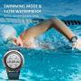 Letsfit Smart Watch, GPS Running Watch with Blood Oxygen Monitor, Fitness Tracker with Heart Rate Monitor, Swimming Tracking Smartwatch with Pedometer, Calorie Counter for Women Men