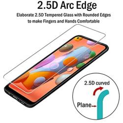 Tempered Glass for Galaxy A11, [2PACK] HD Screen Protector Case Friendly for Samsung Galaxy A11 Phone