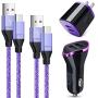 Type C Car Phone Charger, Charger Plug Charging Block + C Charger Cable 4 Pack Compatible for Samsung S10e S10 S9 S8 Plus,LG V20 V30 V40 G5 G6,Moto G7 G6 X4 Z4 Z3 Z2,OnePlus 7 6T 6,Google Nexus 6P 5X