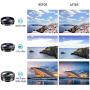Apexel 11 in 1 Phone Camera Lens Kit - Wide Angle Lens & Macro Lens+Fisheye Lens/ND32/kaleidoscope/CPL/Color Lens Compatible with iPhone Samsung Sony and Most of Smartphone