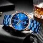 GOLDEN HOUR Mens Watches with Black/Silver Stainless Steel and Metal Casual Waterproof Chronograph Quartz Watch, Auto Date in Colorful Hands GOLDEN HOUR Mens Watches with Black/Silver Stainless Steel and Metal Casual Waterproof Chronograph Quartz Watch, Auto Date in Colorful Hands