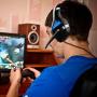 GM-1 Gaming Headset for New Xbox One PS4 PC Tablet Cellphone, Stereo LED Backlit Headphone with Mic by AFUNTA (Blue-2)