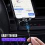 i0S 4ft Magnetic Charging Cable 2 Pack, 3 Tips 3 Cables, CAFELE USB 3.0 Fast Charging Magnetic Cable, Data Transfer Nylon Braided Cord with LED Light, Auto Connect, Use for iPH0NE i -Pad - Black