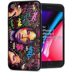 XIX Apple iPhone 7 Case Apple iPhone 8 Case Apple iPhone SE 2020 case African American Afro Girls Women Slim Fit Shockproof Bumper Cell Phone Accessories Thin Soft Black TPU Protective (04)