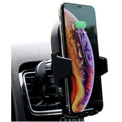 Bolt Car Mount and Qi Fast Wireless Charger with Auto Sense Locking for iPhone X, XS, 8, Plus, Galaxy S10, S9, S8, and Qi-Enabled Devices