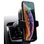 Bolt Car Mount and Qi Fast Wireless Charger with Auto Sense Locking for iPhone X, XS, 8, Plus, Galaxy S10, S9, S8, and Qi-Enabled Devices
