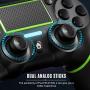 PS4 Controller ORDA Wireless Gamepad for Playstation 4/Pro/Slim/PC and Laptop with Motion Motors and Audio Function, Mini LED Indicator, USB Cable and Anti-Slip - Green