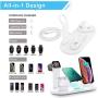 Wireless Charger,Kertxin 4 in 1 Charging Station for Apple, QI Wireless Charging Stand for Apple Watch,iPhone,Airpod,Compatible iWatch Series 5 4 3 2 1,iPhone 11 11 pro Xs X Max XR X 8 8+ Samsung S9