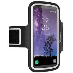 Trianium Armband, Water Resistant Large Cell Phone Armband for iPhone Xs/XS Max/XR/X/8 Plus, Galaxy S10/S10e/S10+/S9/S9/Note 9, Google Pixel 2 XL and More for Workout Band Skin & Key Holder(2nd Gen)