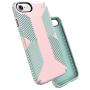 Speck Products 88738-6371 Presidio Grip Cell Phone Case for iPhone 7 - Quartz Pink/Aloe Green