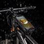 COPOZZ Sport Bicycle Bike Handlebar Bag, Waterproof Bike Front Frame Top Tube Cycling Storage Bag with Touch Screen, Fits Cellphone Below 6.5 Inch
