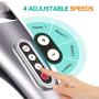 NURSAL Handheld Deep Percussion Massager with 5 Massage Modes, Adjustable Speed and Non-Slip Design Plus 5 Interchangeable Tips | for Neck, Shoulder, Back, Legs, Muscle Pain and Sports Recovery