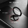 Upgraded Worlds Slimmest Phone Ring Holder, Tomorotec Ultra Thin Cell Phone Ring Stand Magnetic Car Mount Hook Matte Center Compatible for iPhone X 8 7 Plus 6S 6 5s 5 SE,Galaxy S8 S7 S6 Edge(Black)