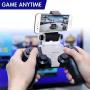 PS4 Controller Phone Clip, PS4 Slim Pro DualShock 4 Controller Grip for Android Smart Phone, 180 Degree Gaming Holder Mount Stand Bracket for PlayStation 4 Game Controller 6 in Samsung, Pixel, OnePlus