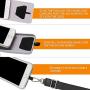 Doormoon Phone Lanyard, Universal Adjustable Neck Straps for Phone Case Keys ID Badges Compatible with iPhone, Samsung, Motorola, LG & Most Smartphones, 2 Pack,Black Black