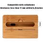 ARCHEER Cell Phone Stand Holder Natural Bamboo Wood Phone Dock Stands Compatible Phone XS Max XR 6 6s 7 8 X Plus 5 5s 5c and Android Smartphones Within 5.5 Inches