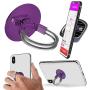 Aduro Cell Phone Ring Holder, 3 in 1 Universal Phone Ring Stand Car Holder, Finger Grip Phone Holder for iPhone, Samsung Phone and Smartphones (Purple)