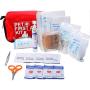 Pet First Aid Kit Dog – Vet Approved and is Perfect for Bleeding Nails, Clean, Dress Wounds. Self Adhering Bandage Will Not Stick to Hair. Hiking Dog First Aid Kit for Backpacking, Camping, Travel