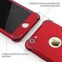 ORETECH iPhone 6S Plus Case, iPhone 6 Plus/6S Plus Case with [2 x Tempered Glass Screen Protector] 360° Shockproof Protective Hard PC+Soft TPU Silicone Cover for iPhone 6 Plus/6s Plus - 5.5 Red